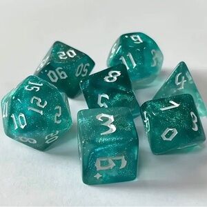 Chameleon Game Dice in Teal